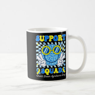 Taza De Café Equipo de apoyo mundo conciencia síndrome de down