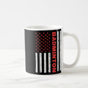 Taza De Café Equipo de bádminton bandera americana Usa bádminto