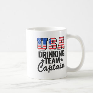Taza De Café Equipo De Bebidas De Estados Unidos Capitán Bander