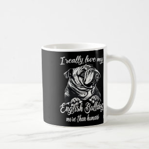 Taza De Café Equipo de bulldog Amo Mi Bulldog Inglés