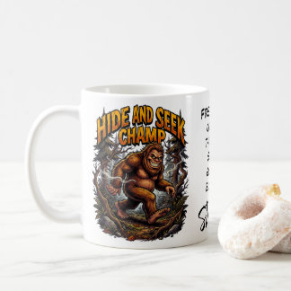 Taza De Café Equipo de búsqueda de Bigfoot Sasquatch Campeón de