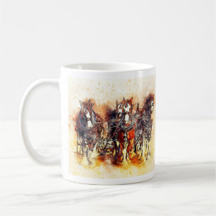 Taza De Café Equipo de caballos