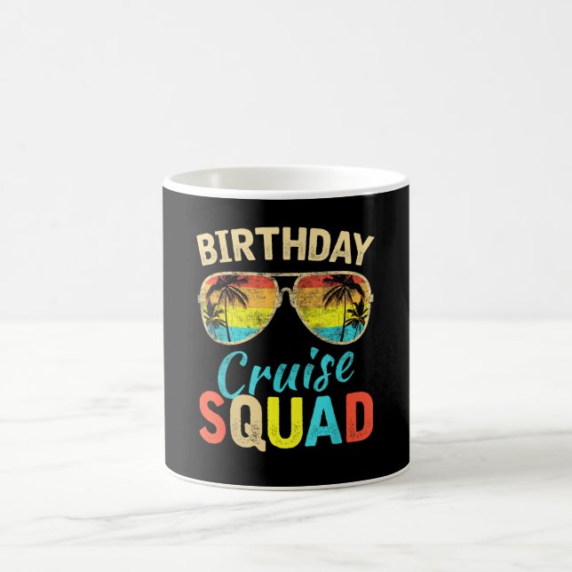 Taza De Café Equipo de crucero de cumpleaños (Centro)