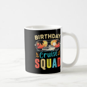 Taza De Café Equipo de crucero de cumpleaños 2025 coincidente c