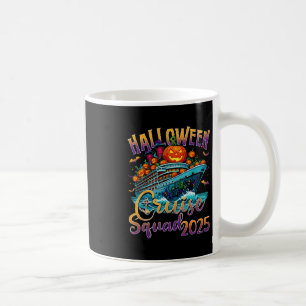 Taza De Café Equipo de crucero de Halloween 2025 Vacaciones coi