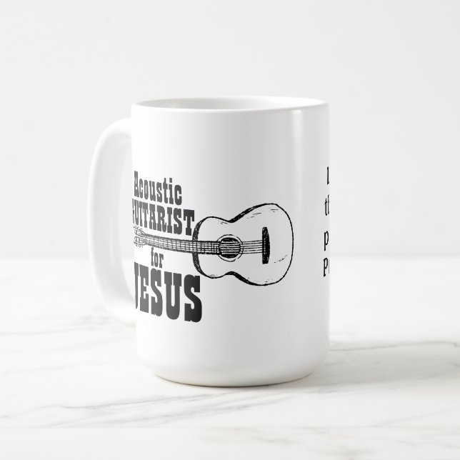 Taza De Café Equipo De Culto Mug Acústico Para Jesús (Anverso izquierdo)