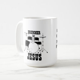 Taza De Café Equipo De Culto Mug Drummer Para Jesús