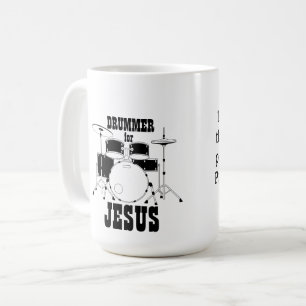 Taza De Café Equipo De Culto Mug Drummer Para Jesús