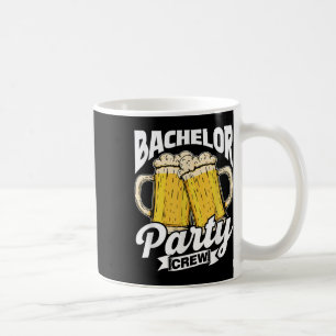 Taza De Café Equipo de despedida de soltero Groom Bride Despedi