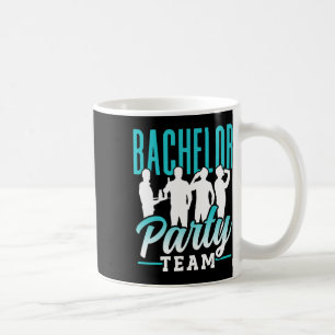 Taza De Café Equipo de despedida de soltero novio novia 2