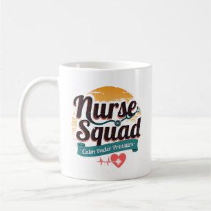 Taza De Café Equipo de Enfermeras Tranquilas Bajo Presión