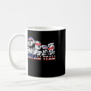 Taza De Café Equipo de ensueño divertido patriótico retro de la