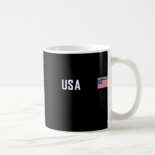 Taza De Café Equipo de equipo suave de bandera de EE. UU. Mujer