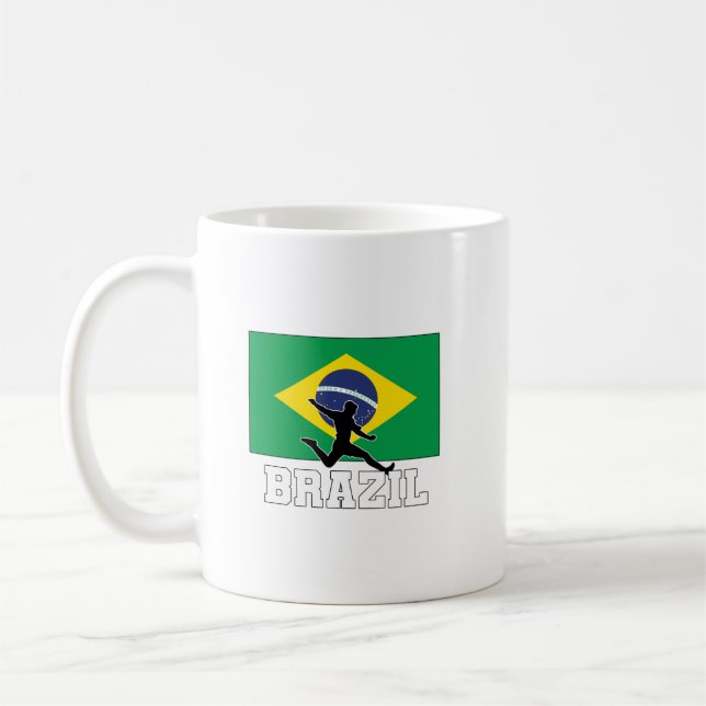 Taza De Café Equipo de fútbol de Brasil: Café Mug (Izquierda)