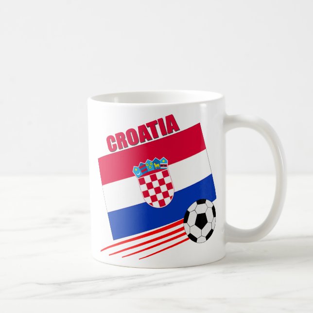 Taza De Café Equipo de fútbol de Croacia (Derecha)