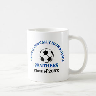 Taza De Café Equipo de Fútbol de Escuela Secundaria Azul Person