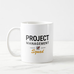 Taza De Café Equipo de Gestión de Proyectos – Oficina Negrita 