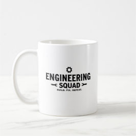 Taza De Café Equipo de Ingeniería Construye Repara Repite
