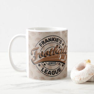 Taza De Café Equipo de jugador de la Liga de Fútbol Personaliza