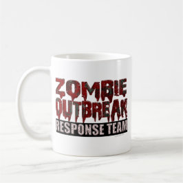 Taza De Café Equipo de la respuesta del brote del zombi