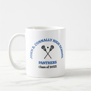 Taza De Café Equipo de Lacrosse Personalizado de la Escuela Sec