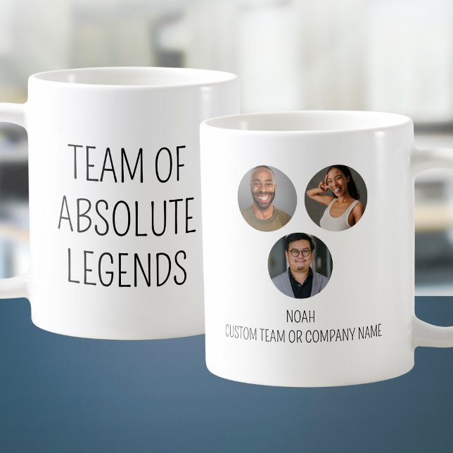 Taza De Café Equipo De Leyendas Absolutas 3 Oficina De Coworker (Team Of Absolute Legends 3 Photo Coworker Office Coffee Mug
)