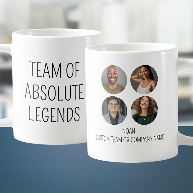 Taza De Café Equipo De Leyendas Absolutas 4 Oficina De Coworker (Team Of Absolute Legends 4 Photo Coworker Office Coffee Mug
)