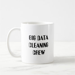 Taza De Café Equipo de limpieza grande de datos