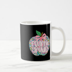 Taza De Café Equipo de maestras de cuarto grado flor de manzana