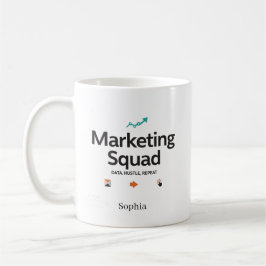 Taza De Café Equipo de Marketing Nombre Personalizado