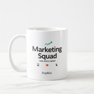 Taza De Café Equipo de Marketing Nombre Personalizado