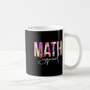 Taza De Café Equipo de matemáticas Tie Dye De vuelta a la escue