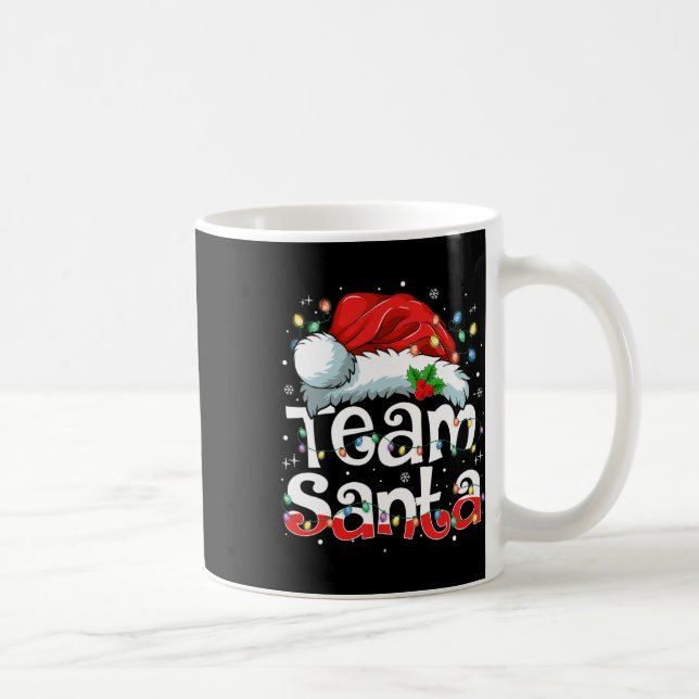 Taza De Café Equipo de Navidades de Santa Claus Familia coincid (Derecha)