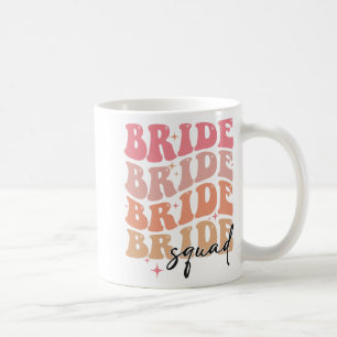 Taza De Café Equipo de Novia Tema Groovy Despedida de Soltera
