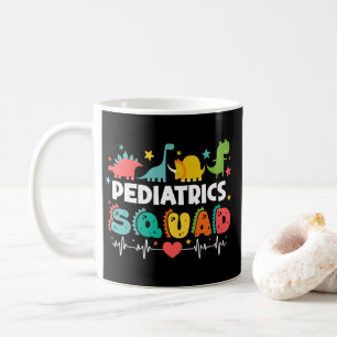 Taza De Café Equipo de Pediatría Enfermera Dinosaurio Médico Di