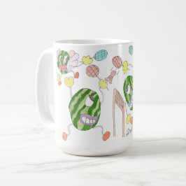 Taza De Café Equipo de Pickleball grupo de dibujos animados loc