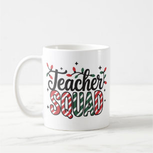 Taza De Café Equipo de profesores de Navidad divertido y alegre