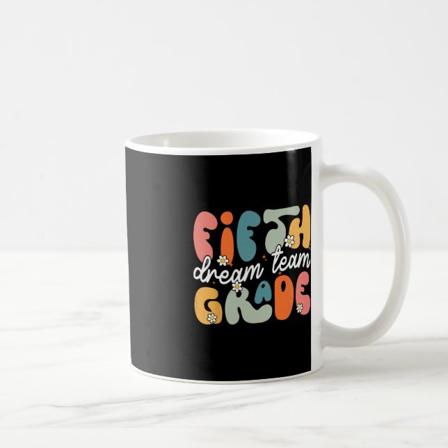 Taza De Café Equipo De Quinto Grado De Vuelta A La Escuela Hola (Derecha)