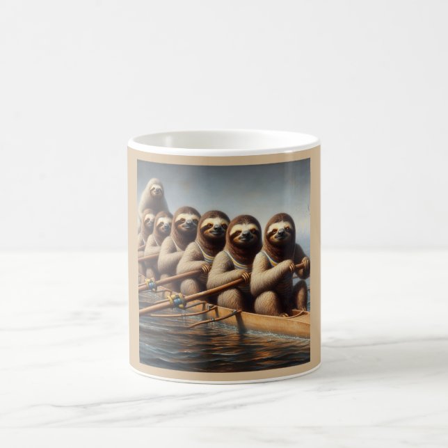 Taza De Café Equipo de remo de Sloth (Centro)