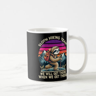 Taza De Café Equipo de senderismo de perezoso Regalos de sender