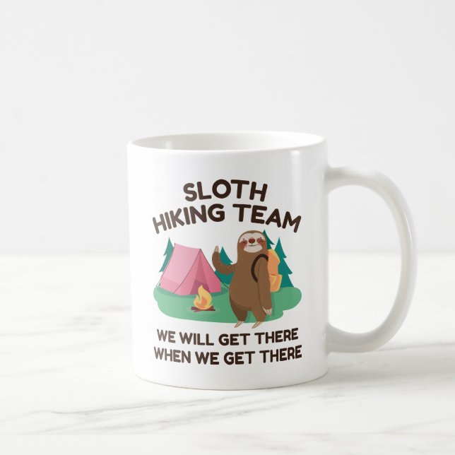 Taza De Café Equipo de Senderismo de Sloth (Derecha)