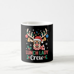 Taza De Café Equipo de Señora de Almuerzo Navidad Renoes Luces