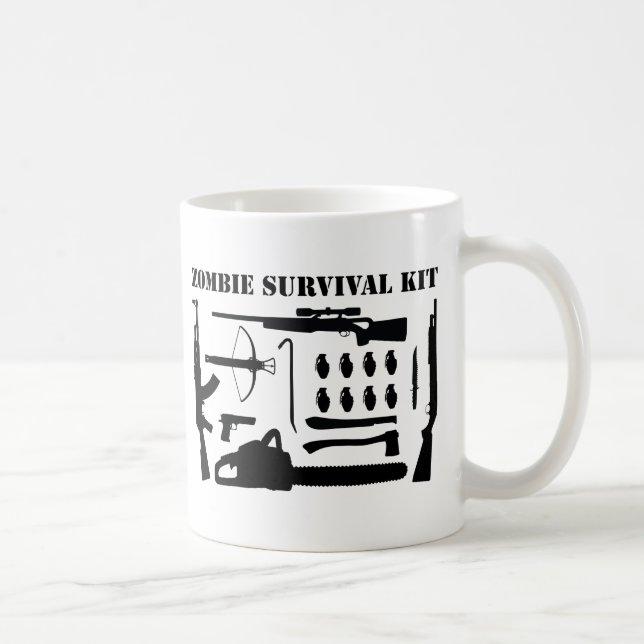 Taza De Café Equipo de supervivencia del zombi (Derecha)