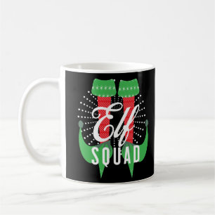 Taza De Café Equipo de Tacones de Duende Fiesta de Navidad
