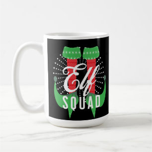 Taza De Café Equipo de Tacones de Duende Navidad Fiesta Navideñ