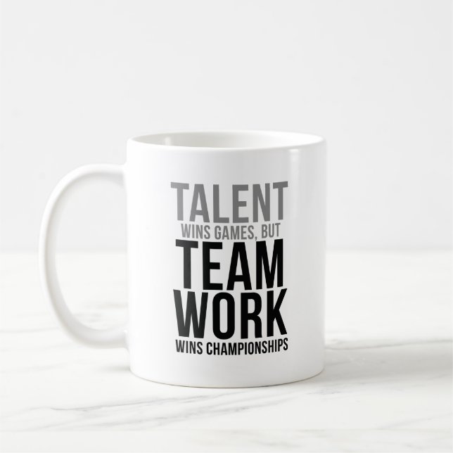 Taza De Café Equipo de trabajo gana campeonatos (Izquierda)
