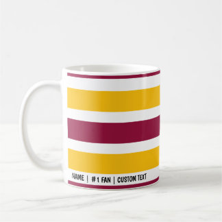 Taza De Café Equipo de Washington Minimalista de barras de colo