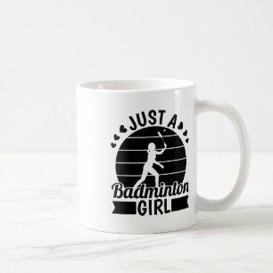 Taza De Café Equipo del jugador de Badminton - Servicio De Tras