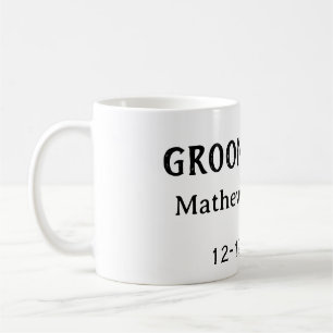 Taza De Café Equipo del novio padrino nombre fecha fiesta de so