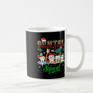 Taza De Café Equipo dental Navidad Santa Reno Elfo Dental T